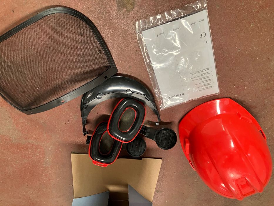 Capacete Florestal Einhell BG-SH 2 NOVO c/ Caixa e Acessórios