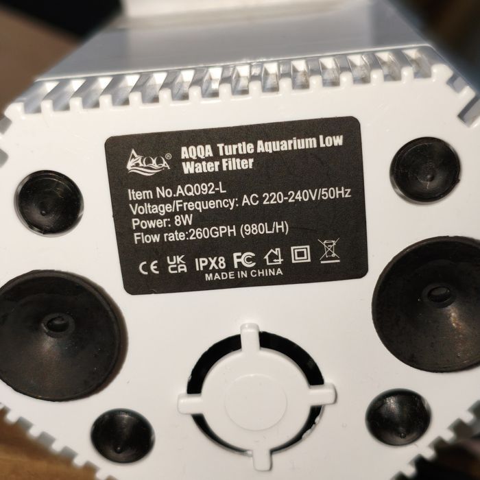 Фільтр для акваріума AQQA AQ092-L для черепах та дрібних водних тварин