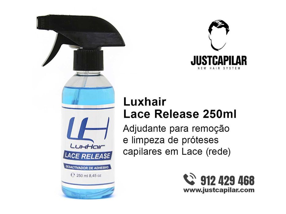 Luxhair - Lace Release 250ml - adjudante para remoção e limpeza de próteses capilares em Lace (rede).