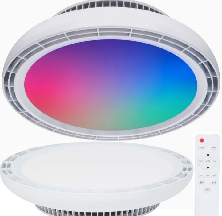 Lampa sufitowa LED z wentylatorem