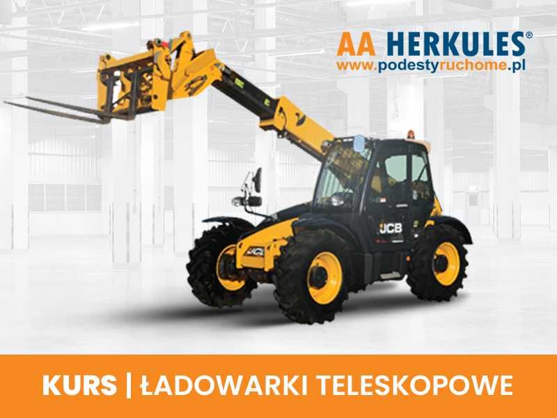 Kurs ładowarki teleskopowe, operator z egzaminem