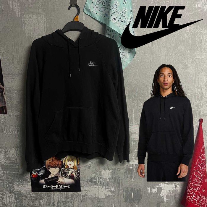 Худи nike L черная кофта