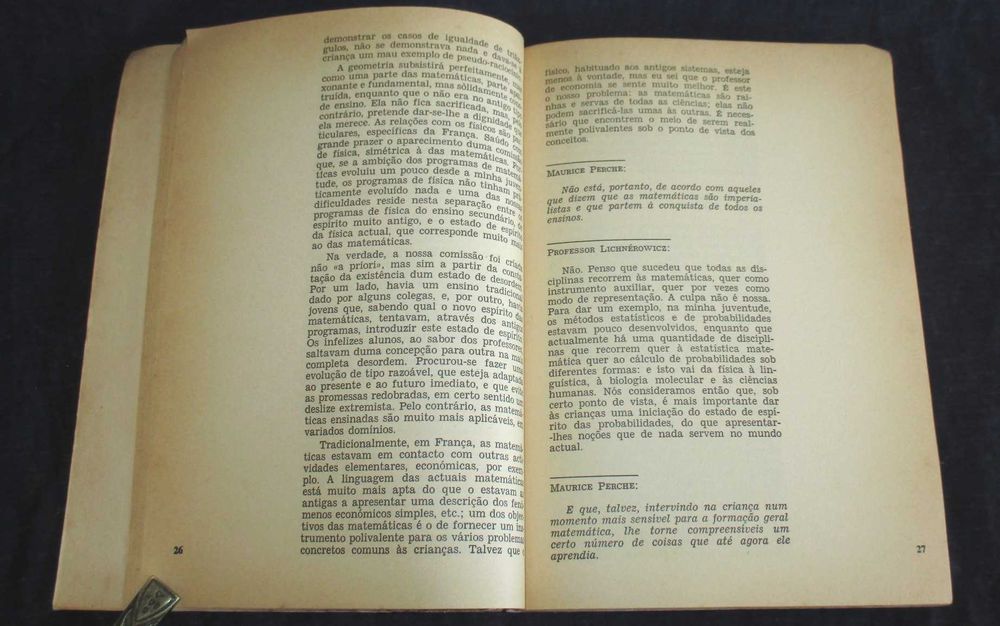 Livro Matemática Moderna Abertura para um dossier