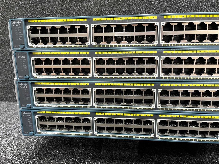 Комутатор Cisco WS-C2960+48PST-L (370W PoE) - Юнісфера