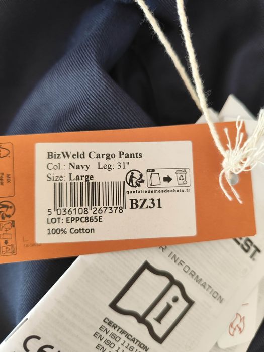 Spodnie spawalnicze,niepalne Portwest