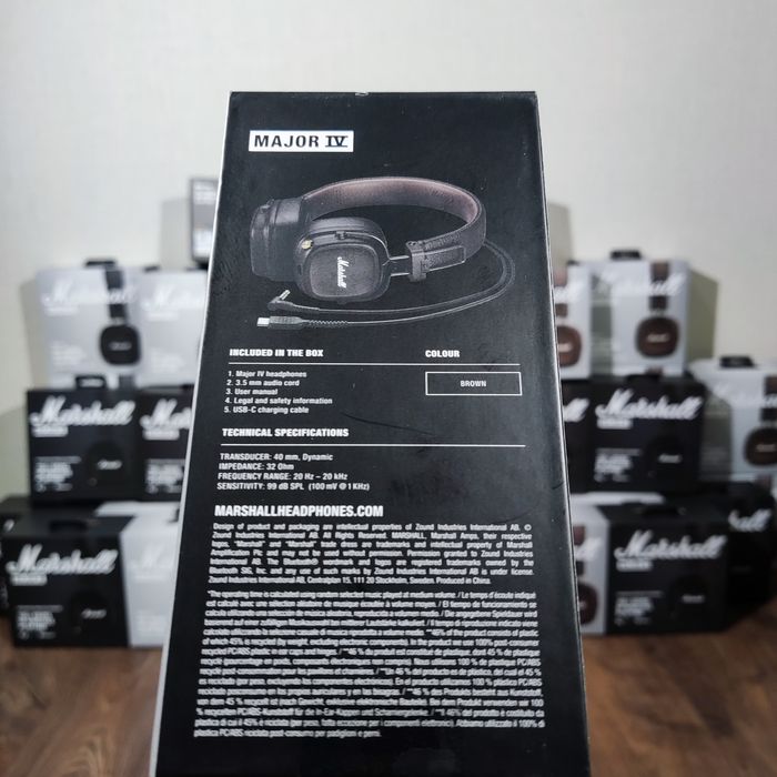 Marshall Major 4 ПРЕМІУМ якість / бездротові наушники /Маршал наушники