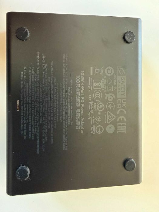 Ładowarka biurkowa Belkin GaN 108W 4 porty (2xUSB-C) BDB