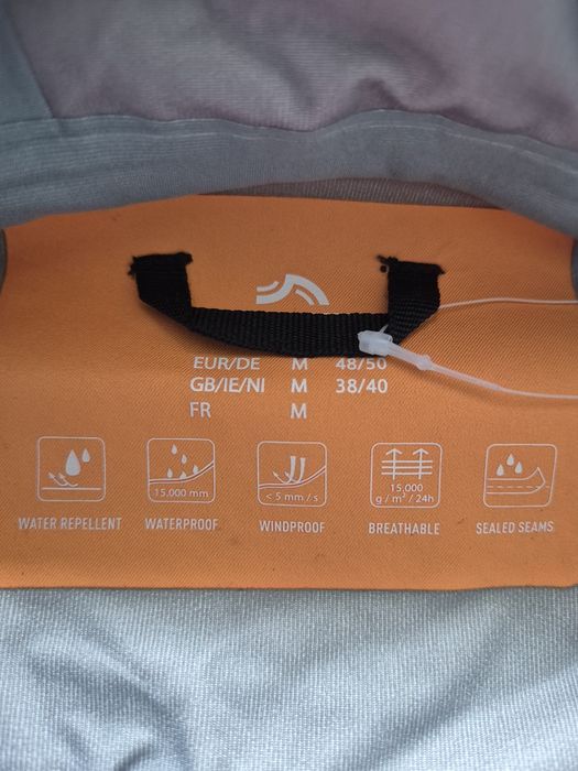 Crivit profesjonalna nowa kurtka męska hardshell 15000 mm trekkingowa M 48 50
