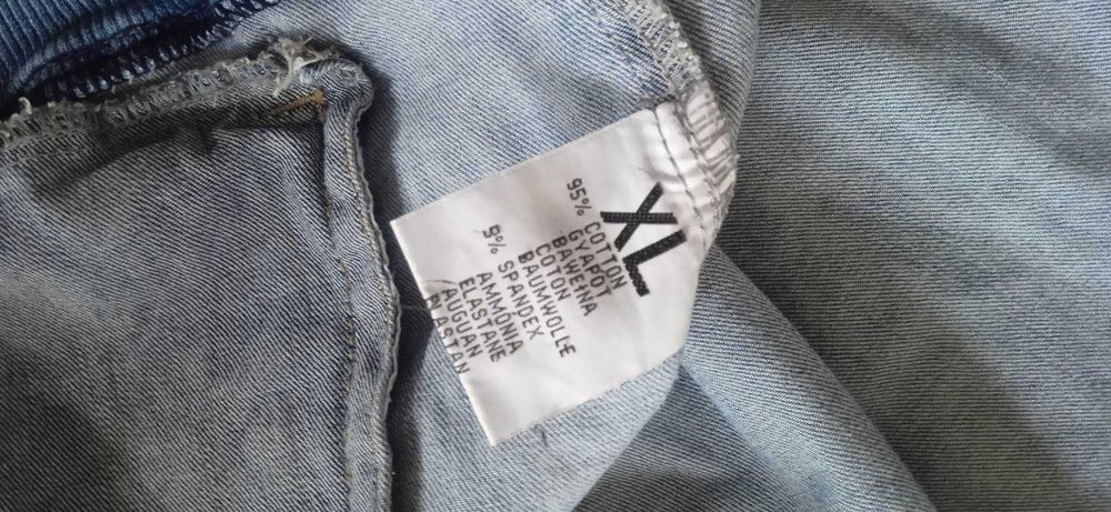 Lekka kurtka jasny jeans   XL