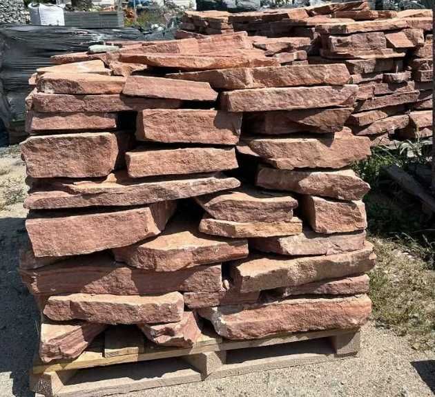 CZERWONY PIASKOWIEC Płyty Ścieżka Kaskada Oczko Wodne Kamień Ogrodowy