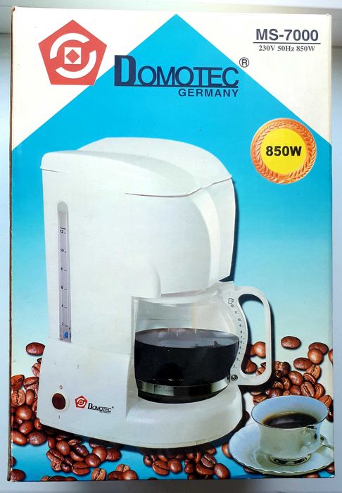 Кофеварка Domotec MS-7000. Новая, в упаковке! Компактная. Удобная.