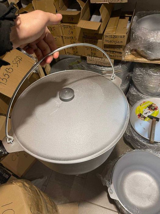 Казан 24л з кришкою та дужкою похідний Талко