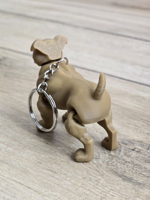 Breloczek Pitbull 3d - Brelok Druk3d fidget Keychain mixGadzet