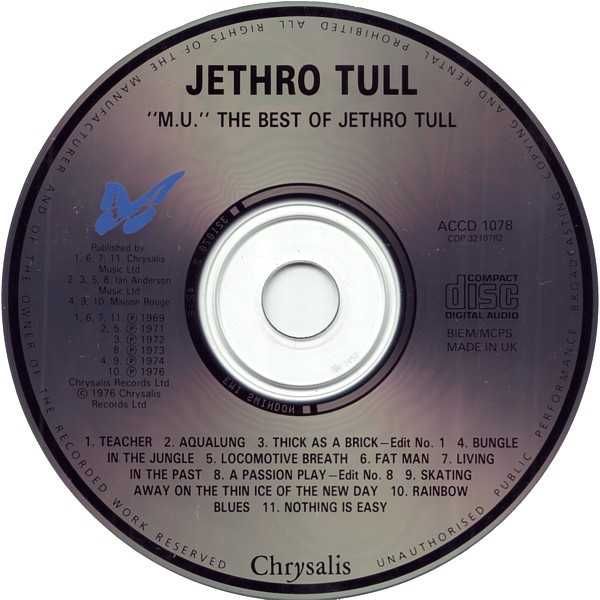 Jethro Tull – M.U. - The Best Of Jethro Tull - 1975 CD