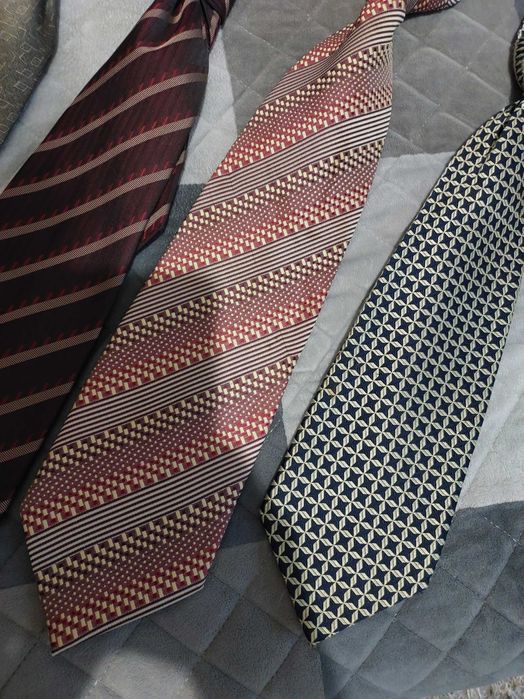 Krawaty męskie 4 szt z czasów PRL