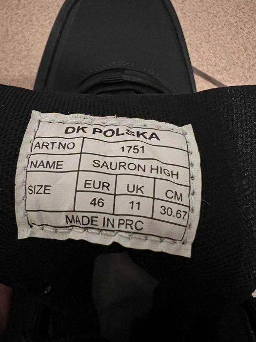 Buty Męskie Czarne Wodoodporne Nr 46
