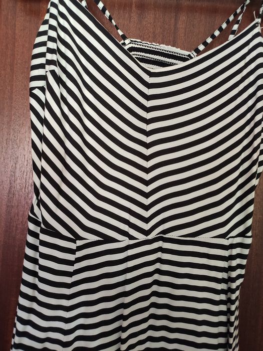 Vestido às riscas Bershka