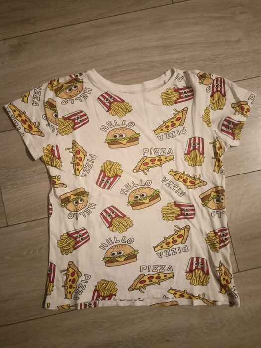 Koszulka hamburger, pizza, frytki 134