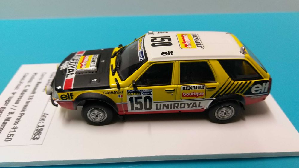 Renault 18 break Proto #150: Rali Dakar 1983 - Miniatura Norev escala 1/43