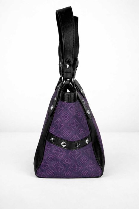 Torebka Hello Kitty Czarno Fioletowa Damska Stylowa i Pojemna + GRATIS