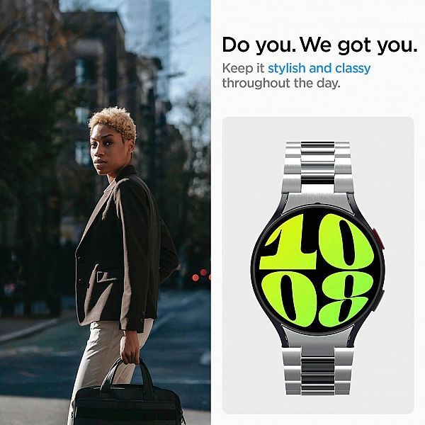 Spigen Modern Fit Band Samsung Galaxy Watch 6 (44 Mm) Silver