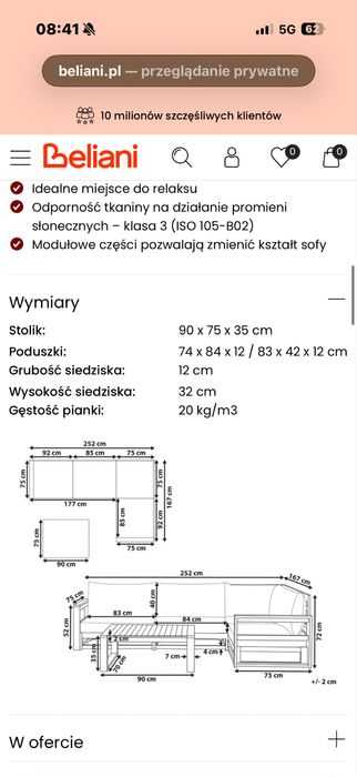 Zestaw meble ogrodowe, naroznik na taras, fotel