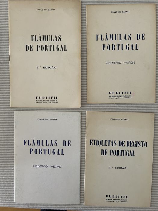 4 obras de Paulo Rui Barata sobre Flamulas e Etiquetas de Registo