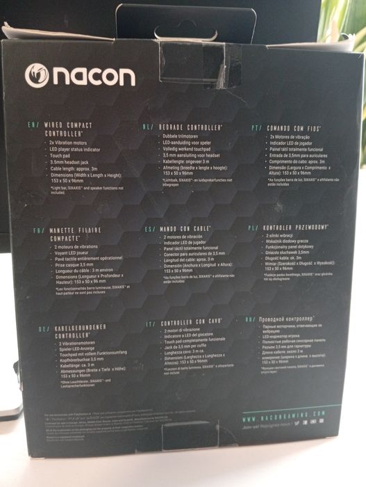 Nacon Wired Compact Controller PS4 – pomarańczowy