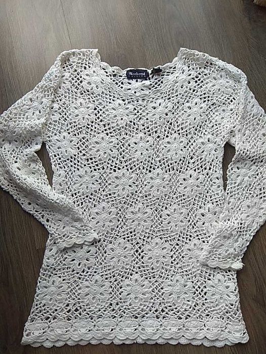 Ажурная туника, платье из рами с коттоном, размер S,M