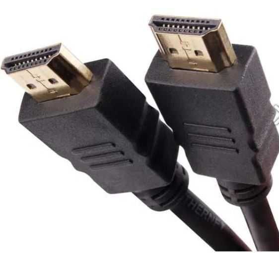 Kabel/przewód HDMI-HDMI, powystawowy, czarny 1,8m - 2m
