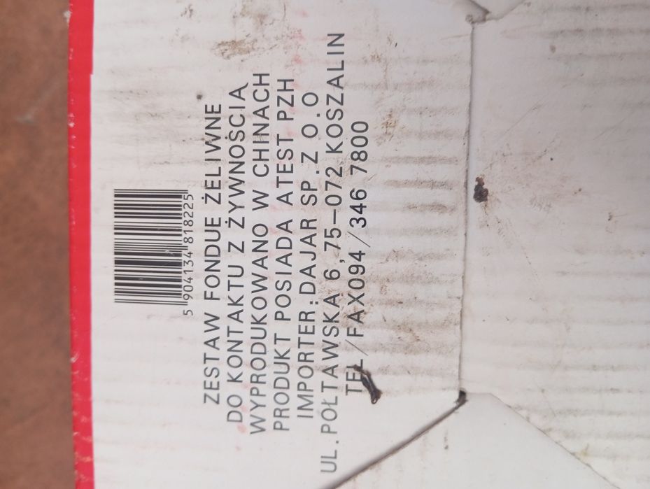 Zestaw Fondue želiwne