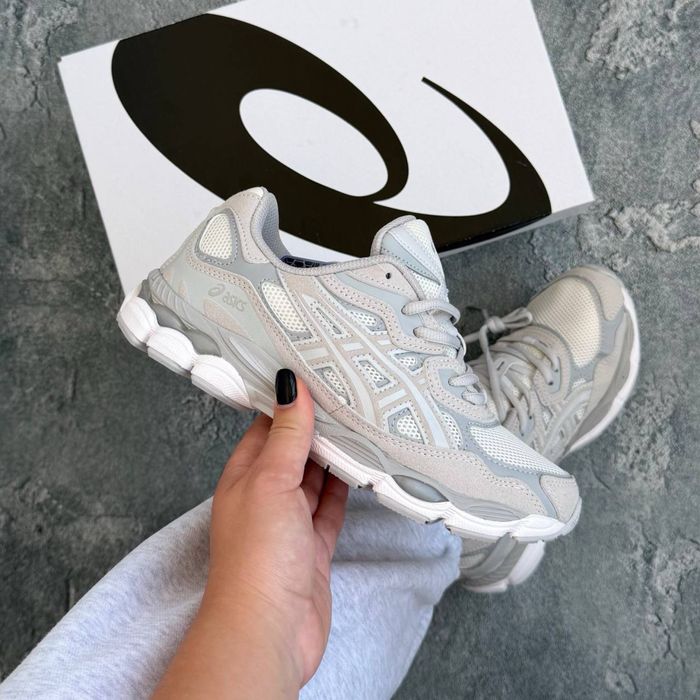 Жіночі кросівки ASICS Gel-NYC cream cloud grey (36-41 р)
