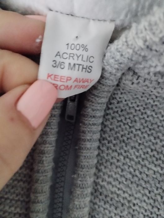 Bluza ciepła szara