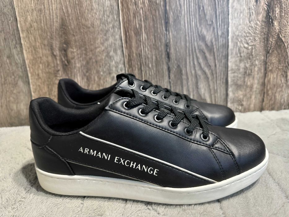 armani exchange 42 buty męskie trampki skórzane