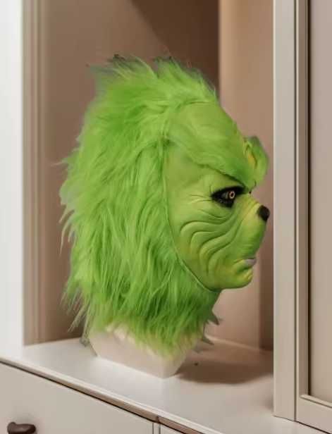 Маска карнавальна Грінча Різдво Новий Рік 2025