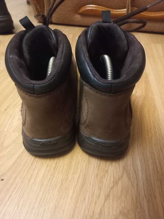 Мужские новые кожаные демисезонные ботинки Clarks 44 p.