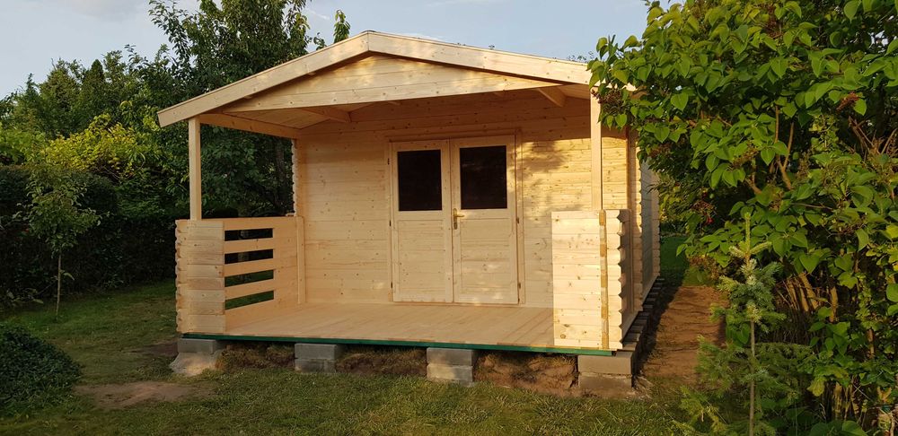 od ZARAZ letniskowy DOMEK z tarasem*balik aż 34mm*6x4*24m2*super CENA