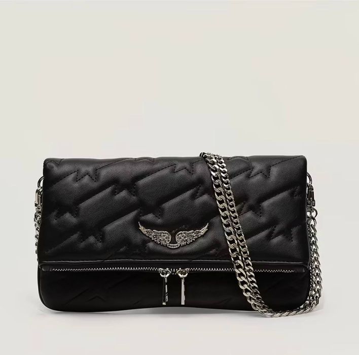 Стильна чорна сумка-клатч Zadig & Voltaire
