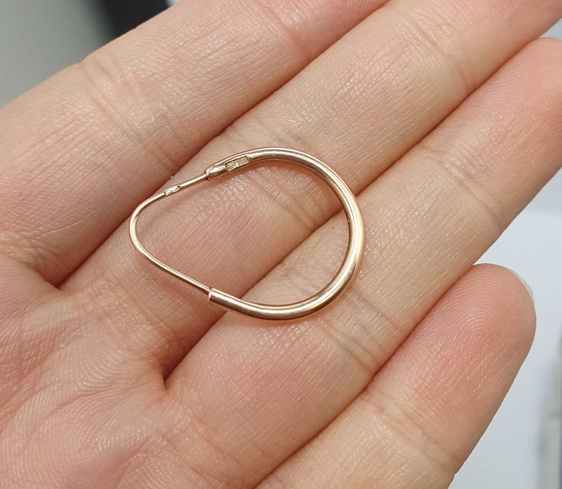 Śliczne Złote Kolczyki 2,48 G 583