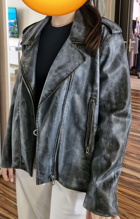 Куртка Zara екошкіра, розмір L, стан ідеальний