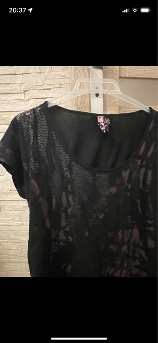 Bluzka z bawelny asymetryczna l/xl