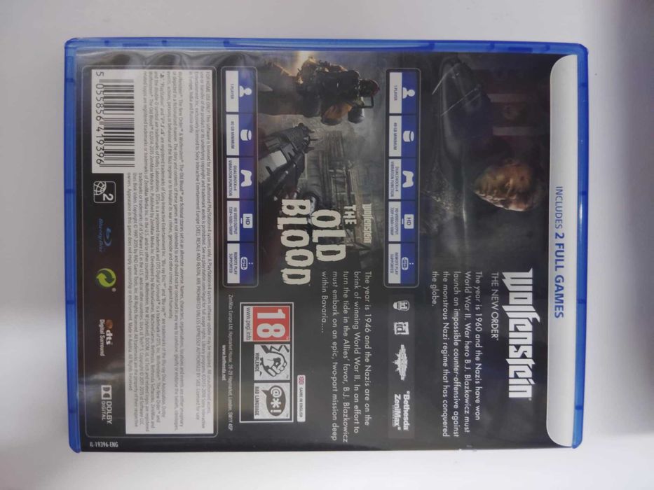 Wolfenstein: The Old Blood PS4 + Wolfenstein: The New Order PS4