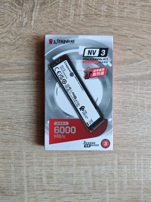 Dysk SSD NVMe Kingston Nv3 1TB Nowy!