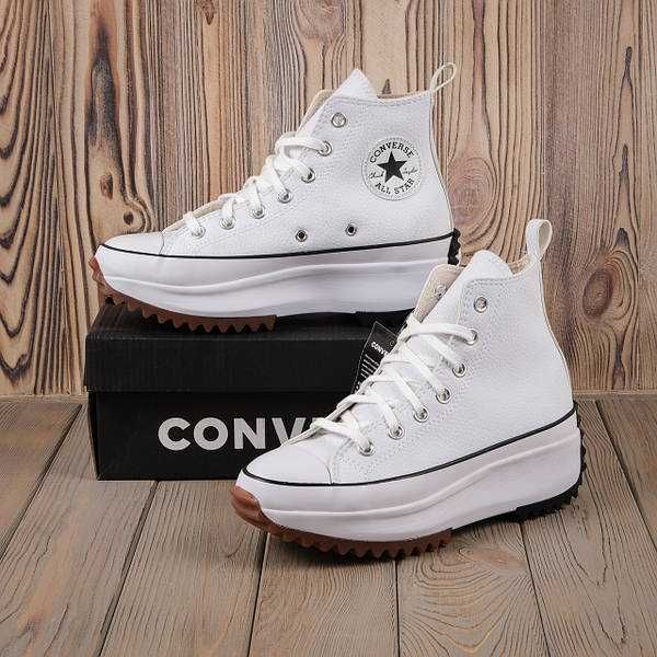 Кеди жіночі на платформі Converse Run Star Hike White