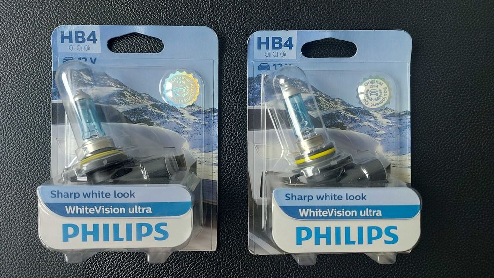2 Lâmpadas novas HB4 WhiteVision ultra Philips 12V 51W 9006WVUB1