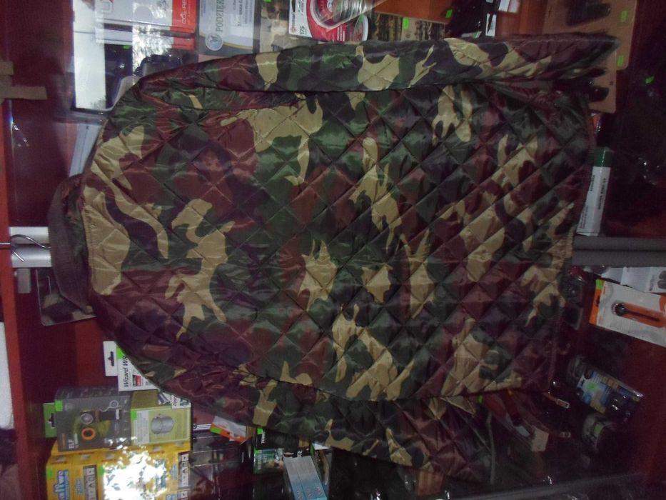Kurtka Myśliwska Kamuflaż Leśny Woodland r.XL pikowana na polarze