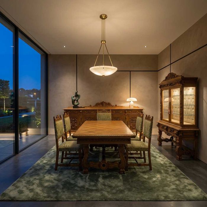 Meble do Jadalni Włoski Renesans STÓŁ Krzesła Fotele Witryna Komoda