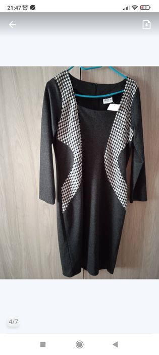 Czarna Elegancka sukienka rozmiar 40, nowa, dopasowująca
