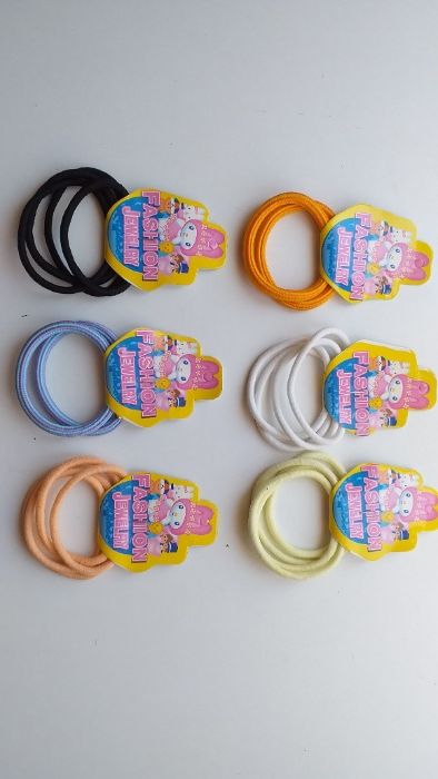 6 conjuntos elásticos cabelo Fashion Jewerly - novos - portes incl.