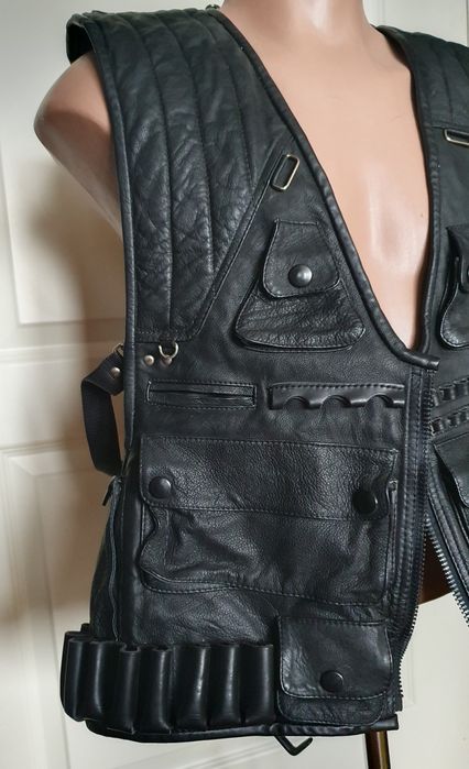 Сост.нов.! Жилет Разгрузочный Патронташ Кожа Безразмерн. Раритет 90-х